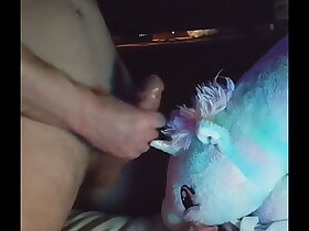 Grown up beauteous gets a monumental cumshot outsider a unicorn